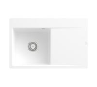 Villeroy & Boch V&B Évier Subway Style 45 Flat gauche, avec garniture de vidage, mitigeur, acier blanc C-plus Quantité:1