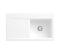 Villeroy & Boch V&B Évier Subway Style 50 D, avec garniture vidage, mitigeur, acier blanc C-plus Quantité:1