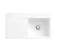 Villeroy & Boch V&B Évier Subway Style 50 droite, avec garniture vidage, mitigeur, blanc satiné C-plus Quantité:1
