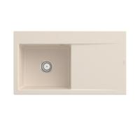 Villeroy & Boch V&B Évier Subway Style 50 G, avec garniture vidage, à main, ivoire CeramicPlus Quantité:1