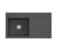 Villeroy & Boch V&B Évier Subway Style 50 gauche, avec garniture, mitigeur, gris CeramicPlus Quantité:1