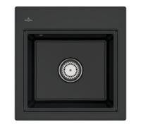 Villeroy & Boch V&B Évier Subway Style 50 S Grille, g, avec garniture vidage, manuel, P noir Quantité:1