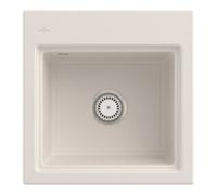 Villeroy & Boch V&B Évier Subway Style 50 S Grille, L, avec garniture, poignée, crema C-plus Quantité:1