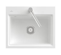 Villeroy & Boch V&B Évier Subway Style 60S à gauche, avec vidage + grille, acier blanc C-plus Quantité:1