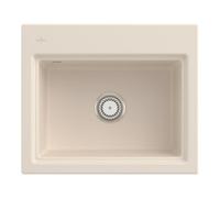 Villeroy & Boch V&B Évier Subway Style 60S avec vidage, mitigeur et grille, ivoire C-plus Quantité:1