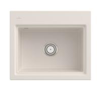 Villeroy & Boch V&B Évier Subway Style 60S, vidage, mitigeur + grille, crema C-plus Quantité:1