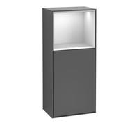 Villeroy & Boch V&B Finion Armoire latérale 41,8x93,6 cm, droite, étagère, laque mate, chêne veinée Quantité:1