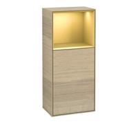 Villeroy & Boch V&B Finion Armoire latérale Éclairage mural 41,8x93,6 cm, droite, Reg ob gol m, Oa placage Quantité:1