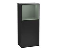 Villeroy & Boch V&B Finion Armoire latérale Éclairage mural 41,8x93,6cm, d, étag. sup. olivier, bleu m. laqué Quantité:1