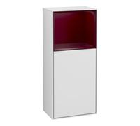 Villeroy & Boch V&B Finion Armoire latérale Éclairage mural 41,8x93,6cm, droit, étagère sup. Peo m, blanc m Lac Quantité:1