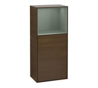 Villeroy & Boch V&B Finion Armoire latérale Éclairage mural 41,8x93,6cm, gauche, étagère sup. huilé, noyer veiné Quantité:1
