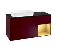 Villeroy & Boch V&B Finion Meuble sous lavabo 120 cm, éclairage mural, Pl bleu m, Reg re gol m, Peo m Quantité:1