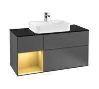 Villeroy & Boch V&B Finion Meuble sous lavabo 120 cm, Pl b m, Reg li gol m, Anthrac. m Quantité:1