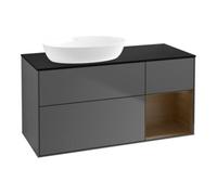 Villeroy & Boch V&B Finion Meuble sous lavabo 120 cm, Pl bleu m, Étag chêne sauvage, Anthracite m Quantité:1