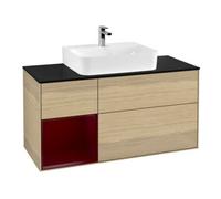 Villeroy & Boch V&B Finion Meuble sous lavabo 120 cm, Pl bleu m, Étagère gauche Peo, Oa ven Quantité:1