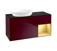 Villeroy & Boch V&B Finion Meuble sous lavabo 120 cm, Pl bleu mat, Reg or mat Lac, Peo mat Quantité:1