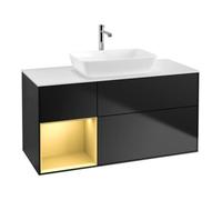 Villeroy & Boch V&B Finion Meuble sous lavabo 120 cm, Pl w m, Rég gol m Lac, bla m Lac Quantité:1
