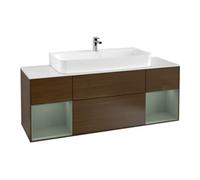 Villeroy & Boch V&B Finion Meuble sous lavabo 160 cm, éclairage mural, placage noyer, laqué Reg Oli. m Quantité:1