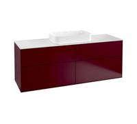 Villeroy & Boch V&B Finion Meuble sous lavabo 160x60,3 cm, plan de toilette blanc, Peony mat Quantité:1