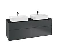 Villeroy & Boch V&B Finion Meuble sous lavabo 160x60,3cm, éclairage mural, bleu pâle, bleu moyen Lac Quantité:1