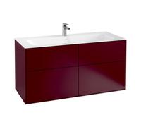 Villeroy & Boch V&B Finion Meuble sous lavabo Éclairage mural 119,6x59,1x49,8cm, Pivoine Mat Quantité:1