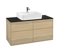 Villeroy und Boch Finion Villeroy und Boch G13200PC 120x60.3cm, Emotion, plaque de finition noir mat, Oak Veneer