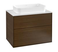 Villeroy und Boch Finion Villeroy und Boch G22100GN 80x60.3cm, emotion, plateau blanc mat, placage noyer