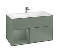 Villeroy & Boch V&B Finion Meuble sous lavabo Éclairage mural 99,6x59,1 cm, Rg l Oli. m Lac, Oli. m Lac Quantité:1