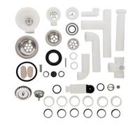 Villeroy & Boch V&B Garniture de vidage Profi avec commande manuelle, 250x320mm, chromé Quantité:1