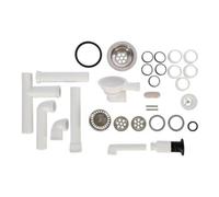 Villeroy & Boch V&B Garniture de vidage Profi avec commande manuelle, 290x350mm, chromé Quantité:1