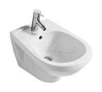 Villeroy & Boch V&B Gustavsberg Bidet mural Saval 2.0 blanc, avec trou de robinet et trop-plein Quantité:1