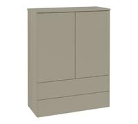 Villeroy & Boch V&B Highboard sans structure de façade, avec éclairage Antao 81,4x104x35,6cm, WBP Lac, lea gre. m Lac Quantité:1