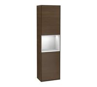 Villeroy & Boch V&B Hochschrank Applique murale Finion 41,8x151,6 cm, gauche, blanc, laqué, noyer veinée Quantité:1