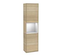 Villeroy & Boch V&B Hochschrank Éclairage mural Finion 41,8x151,6cm, gauche, étagère blanche avec laque, Oa ven Quantité:1