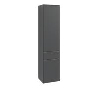 Villeroy & Boch Subway 3.0 Armoires hautes, 1 tiroir et 2 portes butée gauche, 400x1710x362mm, C59001AH, Couleur: façade/corps : Wine Red, poignée : Volcano Black