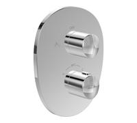 Villeroy & Boch V&B Kit de montage complet ANTAO Thermostat encastré avec régulation de débit 2 voies, chrome Quantité:1