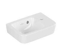 Villeroy & Boch V&B Lavabo à main O.NOVO Compact 36x25cm, carré, L P, avec trou robinet, avec trop-plein, blanc A-bac C+ Quantité:1