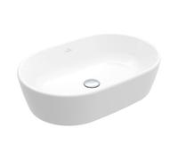 Villeroy & Boch V&B Lavabo à poser Architectura 600 x 400 mm Ovale sans trop-plein Blanc Alpin CeramicPlus Quantité:1