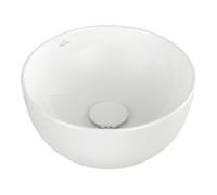 Villeroy & Boch V&B Lavabo à poser Artis d 32,5 cm, rond, sans trou robinet, sans trop-plein, Frozen Quantité:1