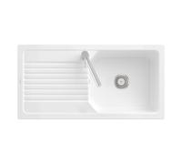 Villeroy & Boch V&B Linara 60 Flat Évier affleurant céramique alpin CeramicPlus, vidage manuel Quantité:1