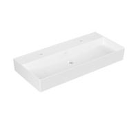 Villeroy & Boch Memento 2.0 lavabo 4A22A101 100 x 47 cm, blanc alpin, avec trou pour robinetterie, sans trop-plein