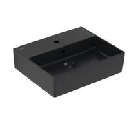 Villeroy & Boch V&B Memento 2.0 Lavabo 50x42cm, mit Hahnloch, mit Überlauf, pure black C-plus Quantité:1
