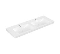 Villeroy & Boch V&B Meuble double vasque Subway 2.0 130x47 cm, 2 HL, trop-plein, blanc C-plus Quantité:1