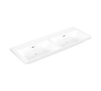Villeroy & Boch V&B Meuble double vasque Subway 3.0 130x47 cm, angle, avec trop-plein, blanc C-plus Quantité:1
