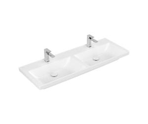 Villeroy & Boch V&B Meuble double vasque Subway 3.0 130x47cm, angle, avec 1 HL/o ÜL, blanc C+ Quantité:1