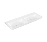 Villeroy & Boch V&B Meuble double vasque Subway 3.0 130x47cm, angle, sans robinetterie, blanc C-plus Quantité:1