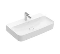 Villeroy & Boch V&B Meuble-lavabo Finion 80x47 cm, avec trop-plein, vidage, siphon, blanc C+ Quantité:1