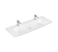Villeroy & Boch V&B Meuble-lavabo Subway 3.0 130x47 cm, angle, 2 tiroirs/ sans plan, blanc C+ Quantité:1