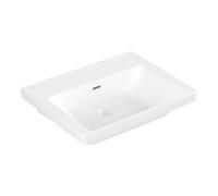 Villeroy & Boch V&B Meuble lavabo Subway 3.0 60x47 cm, chêne, US fermé, avec trop-plein, blanc C+ Quantité:1