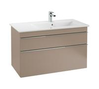 Villeroy & Boch V&B Meuble lavabo VENTICELLO 100x50 cm, avec mitigeur, trop-plein, droite, blanc Quantité:1